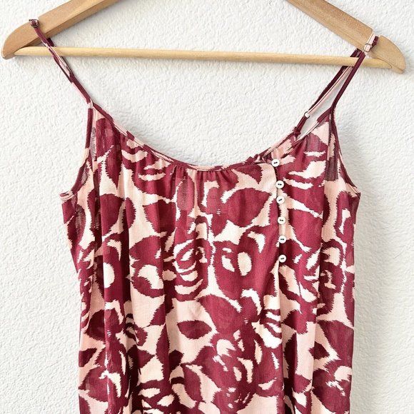 Brochu Walker Silk Rose Floral Print Sleeveless Top Size Small Tank WOmen's - Picture 2 of 5